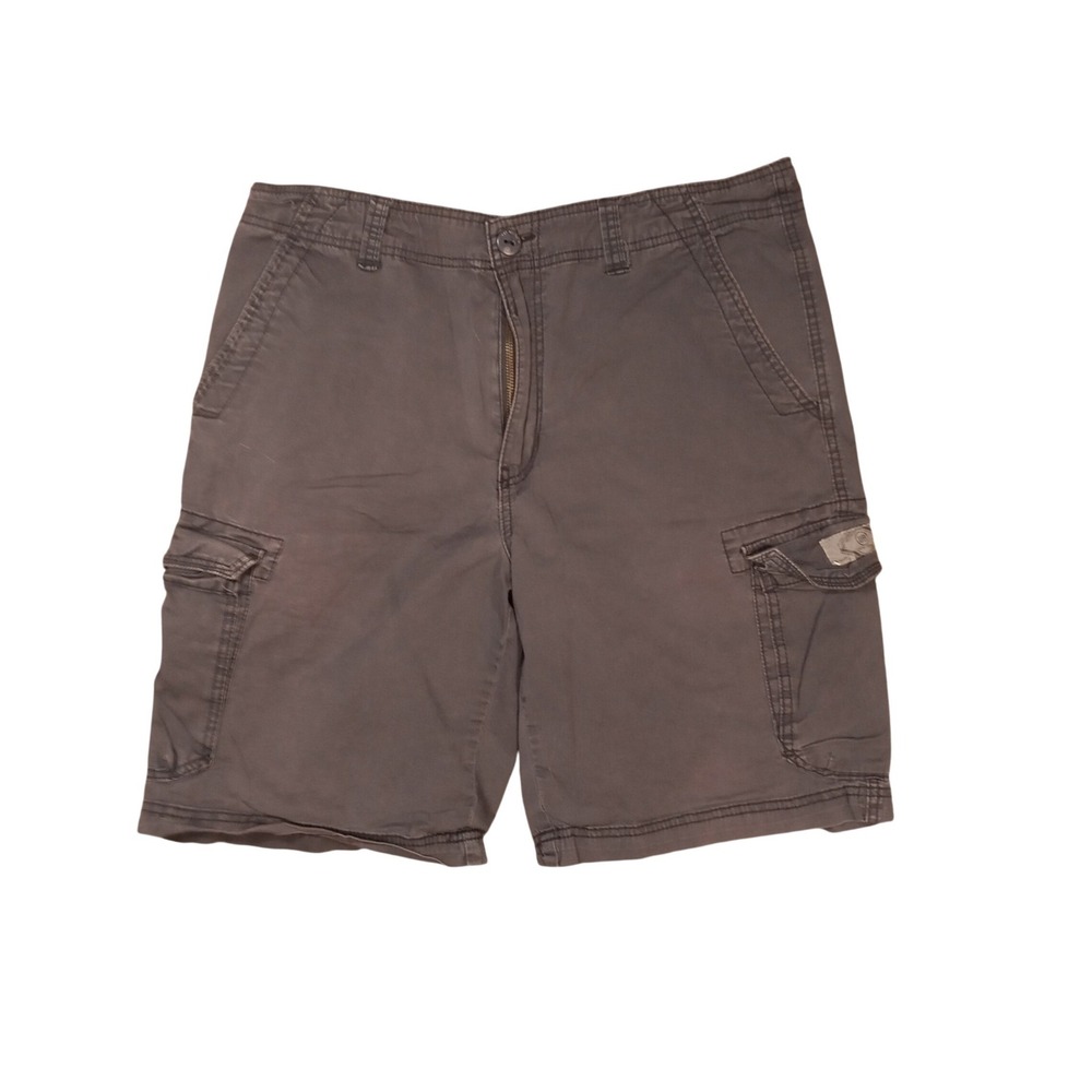 Unionbay Mens Cargo Shorts Grey‎ Charcoal Size 36 YB81694 Cotton Blend Utility